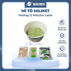 COLUSA - Mì trộn Miliket Matcha xốt kem, Mì gói Miliket trộn Matcha sốt kem, Mì trộn Colusa Trà xanh - 90g/tô - 00036