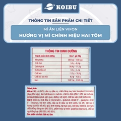VIFON - Mì Vifon chính hiệu hai con tôm, mì hai tôm Vifon, mì Vifon hai con tôm, mì 2 tôm Vifon - 75g/gói - 00208