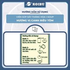 NFC - Viên súp ăn liền sấy thăng hoa I-Soup hương vị Canh riêu tôm ISoup, Canh riêu tôm I-Soup ăn liền - 42g/lốc - 00802