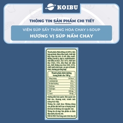 NFC - Viên súp sấy thăng hoa I-Soup hương vị Súp nấm chay, Súp nấm chay I-Soup, Súp ăn liền I Soup - 50g/lốc