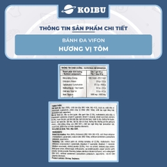 VIFON - Bánh đa Vifon hương vị Tôm, bánh đa tôm Vifon, bánh đa Vifon vị tôm, bánh đa Vifon ăn liền - 60g/gói - 00138