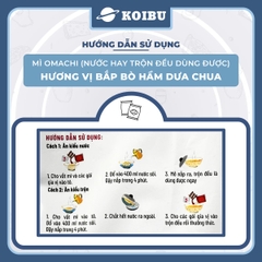 MASAN - Mì Omachi hương vị Bắp bò hầm dưa chua, Mì Omachi bắp bò hầm dưa chua, Mì ăn liền Omachi - 121g/gói - 00127
