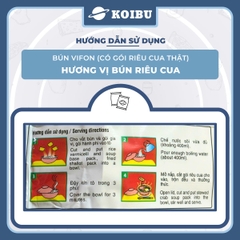 VIFON - Bún Vifon hương vị Bún riêu cua (có cua thật), Bún riêu Vifon, Vifon bún riêu cua Vifon - 80g/gói - 00143