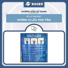 COLUSA - Mì ly Miliket hương vị Lẩu Thái Tôm, Mì Miliket ly Lẩu Thái Tôm, Mì lẩu thái tôm ly Miliket - 65g/ly - 00079