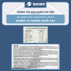 VIFON – Mì Vifon nấu 4 phút hương vị trứng muối cay - Mì gói Vifon, Mì nấu Vifon, Mì trộn, mì trộn vị trứng muối, Mì trứng muối cay trộn Vifon, Mì trộn nấu 4 phút trứng muối cay, Mì Vifon trộn trứng muối cay - 105g/gói - 00220