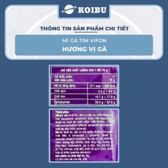 VIFON - Mì gà tím Vifon, Mì Vifon gà tím, Mì gà Vifon gà tím, Mì gói gà tím ăn liền Vifon mì ăn liền - 75g/gói - 00207