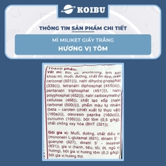 COLUSA - Mì Miliket gói giấy trắng hương vị Tôm, Mì tôm gói giấy trắng Miliket, Mì giấy Miliket - 65g/gói - 00088