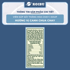 NFC - Viên súp sấy thăng hoa I-Soup hương vị Canh chua chay, Canh chua I-Soup, Canh ăn liền I Soup - 50g/lốc - 00725