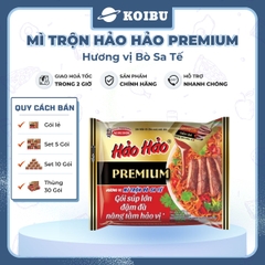 ACECOOK - Mì trộn Hảo Hảo Premium hương vị Bò sa tế, Mì trộn bò sa tế Hảo Hảo, Mì Hảo Hảo cao cấp - 88g/gói - 00841