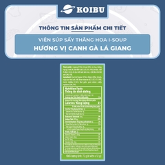 NFC - Canh ăn liền sấy thăng hoa I-Soup hương vị Canh gà lá giang, Viên canh gà lá giang ăn liền ISoup - 72g/lốc - 00726