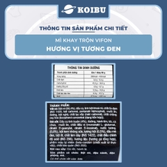 VIFON - Mì khay trộn Vifon hương vị Tương đen (có gói xốt Tương đen), Mì xào tương đen Vifon khay - 90g/khay - 00240