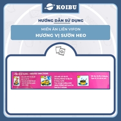 VIFON - Miến ăn liền Vifon vị Sườn heo, Miến ăn liền Vifon, Miến Vifon gói ăn liền - 58g/gói - 00182
