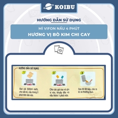 VIFON –  Mì Vifon nấu 4 phút hương vị bò kim chi cay - Mì gói Vifon, Mì nấu vị bò kim chi cay, Mì bò kim chi cay Vifon, Mì nấu 4 phút hương vị bò kim chi cay, Mì Vifon bò kim chi cay nấu 4 phút - 105g/gói - 00219