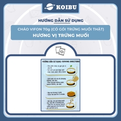 VIFON - Cháo Vifon 70g hương vị Trứng muối (có gói trứng muối thật), Vifon Cháo trứng muối Vifon - 70g/gói - 00157