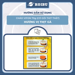 VIFON - Cháo Vifon 70g hương vị Thịt gà (có gói thịt gà thật), Vifon cháo gà Vifon, Cháo ăn liền Vifon - 70g/gói - 00153