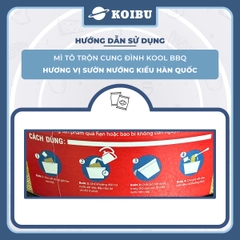 AFOTECH - Mì TÔ trộn Cung Đình Kool hương vị BBQ sườn nướng kiểu Hàn Quốc - Tô Cung Đình Kool BQQ sườn nướng kiểu Hàn Quốc - Cung Đình Kool Tô Mì ăn liền Micoem - 105g/tô - 00322