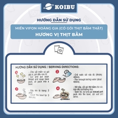 VIFON - Miến Hoàng Gia hương vị Thịt bằm (có gói thịt bằm thật), Miến thịt bằm Vifon Hoàng Gia - 105g/gói - 00185