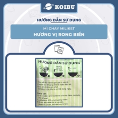COLUSA - Mì chay Miliket hương vị Rong biển, Mì chay rong biển Miliket, Mì Miliket chay rong biển - 75g/gói - 00585