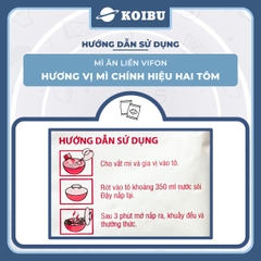 VIFON - Mì Vifon chính hiệu hai con tôm, mì hai tôm Vifon, mì Vifon hai con tôm, mì 2 tôm Vifon - 75g/gói - 00208