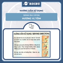 VIFON - Bánh đa Vifon hương vị Tôm, bánh đa tôm Vifon, bánh đa Vifon vị tôm, bánh đa Vifon ăn liền - 60g/gói - 00138