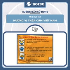 COLUSA - Mì Miliket hương vị Mì thập cẩm Việt Nam, Mì thập cẩm Miliket, Mì Miliket thập cẩm Việt Nam - 85g/gói - 00620