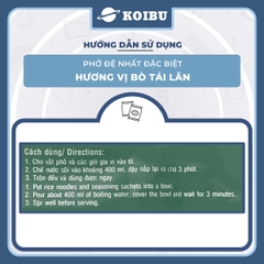 ACECOOK - Đệ Nhất phở đặc biệt Bò tái lăn, phở Đệ Nhất đặc biệt Bò tái lăn, phở bò tái lăn Đệ Nhất - 68g/gói - 00053
