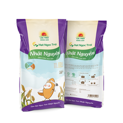 Gạo Hạt Ngọc Trời Nhật Nguyên - bao 25kg dẻo vừa thơm lài