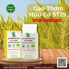 Gạo ST25 Hữu Cơ Ông Cua (hộp 2kg HCK)
