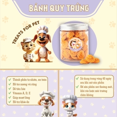 [SẢN PHẨM CẬN DATE] BÁNH QUY TRỨNG Snack bánh thưởng dành cho thú cưng