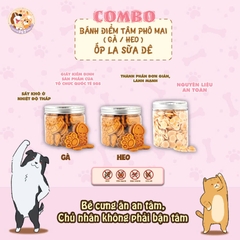 [COMBO TIẾT KIỆM] Bánh Điểm Tâm Vị Gà & Bánh Điểm Tâm Vị Heo & Ốp La Sữa Dê
