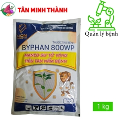 Byphan Mancozeb Vàng 800WP - Thuốc trừ bệnh thán thư, nứt thân, xì mủ, thối trái, thối củ, vàng lá, thối rể, rỉ sắt, sương mai