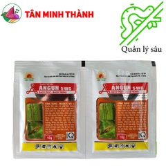 Angun 5WG - Thuốc trừ sâu cuốn lá, nhện gié, bọ trĩ, sâu đục thân, sâu phao, sâu tơ, sâu xanh da láng, sâu khoang, bọ nhảy, sâu đục quả, nhện đỏ, bọ xít
