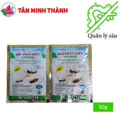 Bột Phấn Kiến Vipesco - Thuốc trừ kiến và gián trong nhà, đồng ruộng, kho bãi, nhà hàng, khách sạn, nhà xưởng
