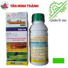 Emathion 55EC - Thuốc đặc trị sâu cuốn lá, bọ trĩ, bù lạch, sâu đục thân, sâu ăn tạp, sâu xanh da lang, sâu đục trái, sâu tơ