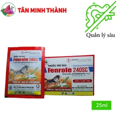 Fenrole 240SC - Thuốc đặc trị sâu xanh da láng, phen rồ xóa sổ sâu kháng, sâu cuốn lá, sâu phao, sâu ăn lá