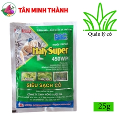 Haly Super 450WP - Thuốc trừ cỏ hậu nảy mầm, đặc trị cỏ chác lác, cỏ đuôi phụng, cỏ lồng vực