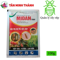 Midan 10WP - Thuốc đặc trị rầy nâu, rầy lưng trắng, bọ trĩ, rệp vảy, rầy xanh, rầy mềm, rệp muội