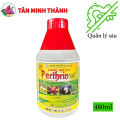 Perthrin 50EC - Thuốc đặc trị sâu cuốn lá, sâu khoang, bọ xít muỗi, sâu ăn tạp, rệp sáp, sâu keo mùa thu