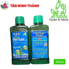 Physan Lạnh 20SL - Thuốc đặc trị bệnh thối nhũn vi khuẩn, nấm hồng, vàng lá, thối trái, đạo ôn, lem lép hạt, đốm lá