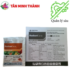 Radiant 60SC - Corteva - Thuốc đặc trị bọ trĩ, dòi đục lá, sâu vẽ bùa, sâu tơ, sâu xanh da láng, sâu đục thân, sâu đục bẹ, sâu cuốn lá, sâu keo mùa thu