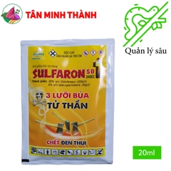 Sulfaron 3 Lưỡi Búa 340EC - Thuốc trừ sâu cuốn lá, nhện gié, sâu đục thân, sâu đục bẹ, nhện đỏ, sâu ăn lá, sâu xanh