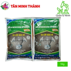 Timan 80WP Mancozeb Xanh Ấn Độ - Thuốc trừ bệnh thán thư, thối nhũn, ghẻ sẹo, thối củ, thối trái