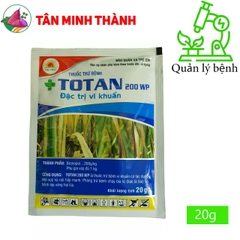 Totan 200WP - Thuốc đặc trị vi khuẩn, thối nhũn, vàng lá, héo xanh, lép vàng, thối trái, đốm lá