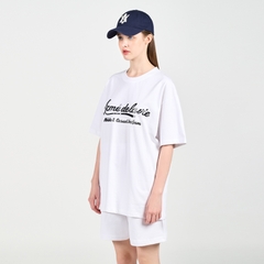 Quần Short ADLV Logo Bóng Màu Trắng
