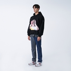 Áo Hoodie ADLV Baby Face Donut Màu Đen
