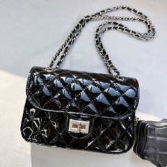 Túi Chanel Remake Korea Classic Flap Da Bóng Size 20cm