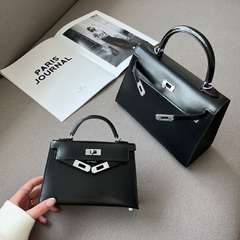 Túi Xách Hermes Kelly Remake Korea Da Bò Size 19cm