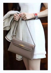 Túi Đeo Vai Hermes Remake Korea Elan Da Bò Size 25cm