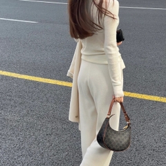 Túi Đeo Vai Celine Ava Bag Trompie Canvas Màu Nâu