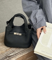 Túi Xách Mini Tote Osoi Made Korea Da Bò Togo 18cm